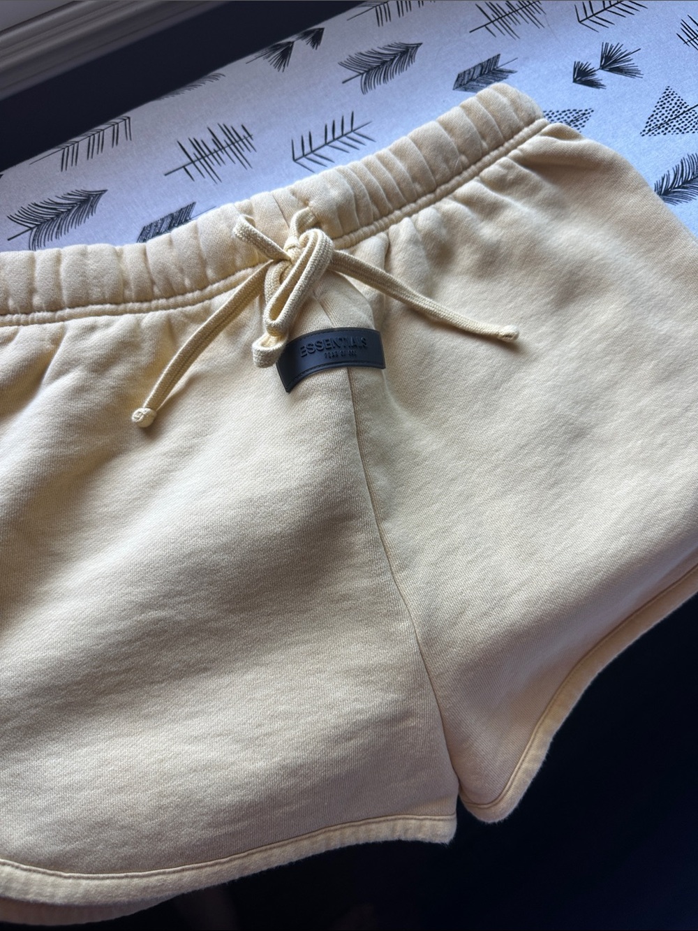 Essentials yellow Drawstring Lounge Shorts